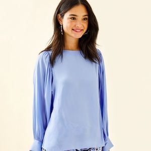 NWT Lilly Pulitzer Periwinkle Maisel top sz M